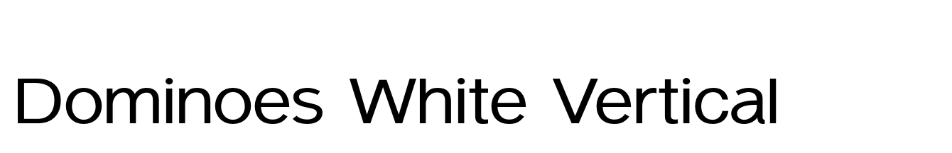 Dominoes White Vertical
